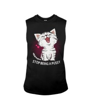 Cat Lover T shirt Cat Stop Being A Pussy Sleeveless Tee tile