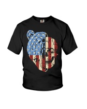 patriotic bear Youth T-Shirt thumbnail