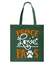 Peoce T shirt Peoce Love Paw Cat Tote Bag tile