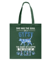 The Soul Of A Gypsy The Spirit Of A Cat Tote Bag tile