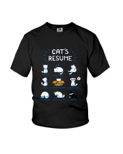 Cats Resume Hunter Sleep Youth T-Shirt tile