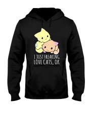 Cats Freaking Love Cats Hooded Sweatshirt tile