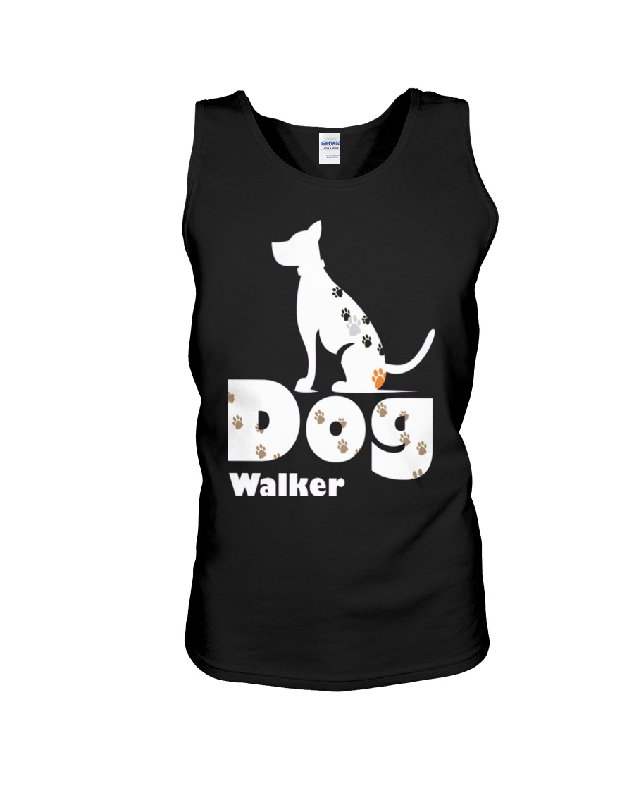 Dog Walker T Shirt for Dog Lover Unisex Tank