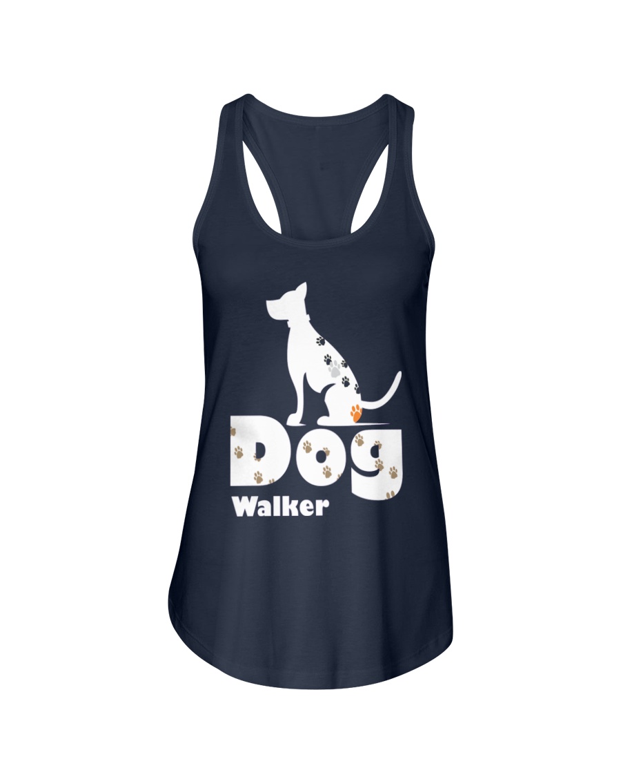 Dog Walker T Shirt for Dog Lover Ladies Flowy Tank