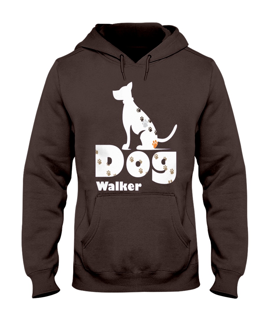Dog Walker T Shirt for Dog Lover Hooded Sweatshirt