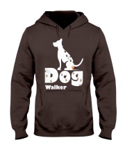 Dog Walker T Shirt for Dog Lover Hooded Sweatshirt front