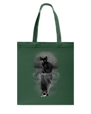 Black Cat Mirror Tote Bag tile