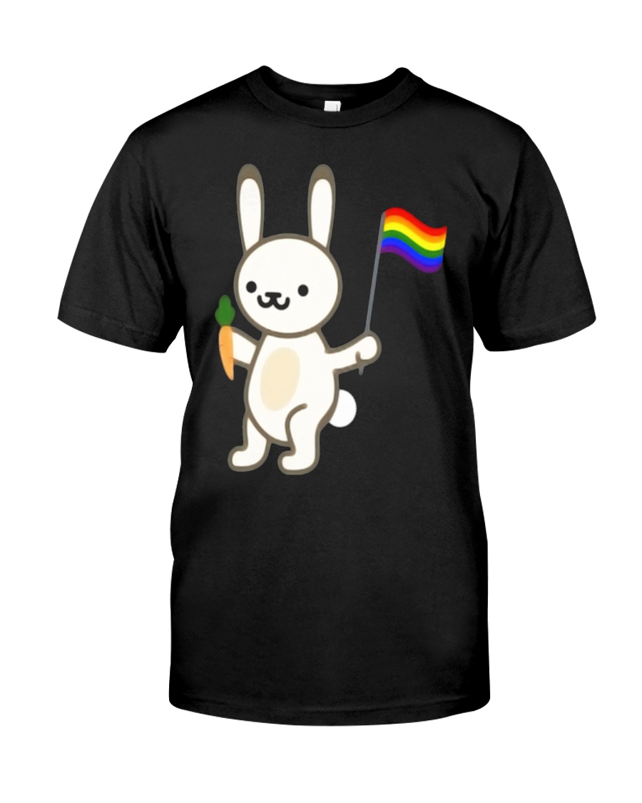 Rabbit Bunny LGBT Pride Flag Easter Shirt Classic T-Shirt
