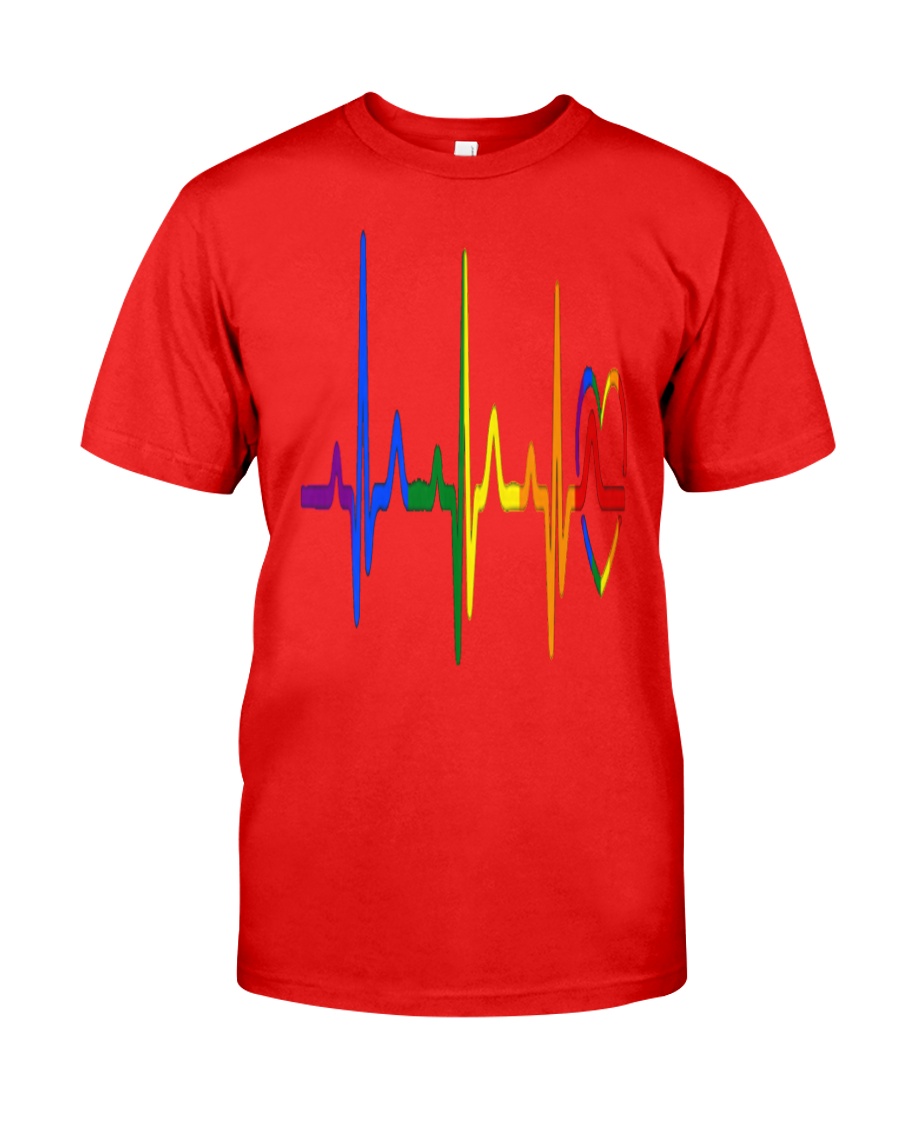 LGBT Heartbeat LGBT Pride Classic T-Shirt