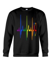 LGBT Heartbeat LGBT Pride Crewneck Sweatshirt thumbnail