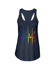 LGBT Heartbeat LGBT Pride Ladies Flowy Tank front