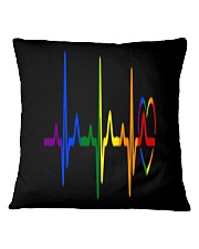 LGBT Heartbeat LGBT Pride Square Pillowcase thumbnail