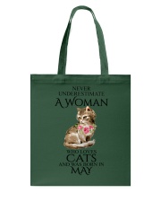 A Woman Loves Cats Born In May T-Shirt Tote Bag tile