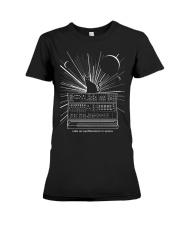 Cat Synthetizer Shirt Premium Fit Ladies Tee tile