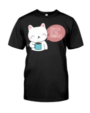 Cat Lovers Coffee T shirts Meocoffee Classic T-Shirt front