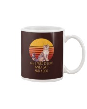 All I Need Is Love And Cat And A Dog Vintage Mug tile