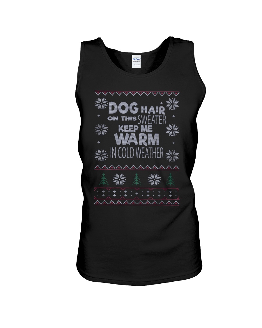 Dog Lovers Ugly Christmas Sweater Unisex Tank