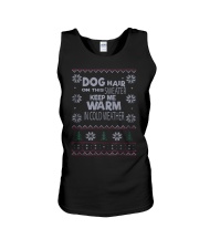 Dog Lovers Ugly Christmas Sweater Unisex Tank front