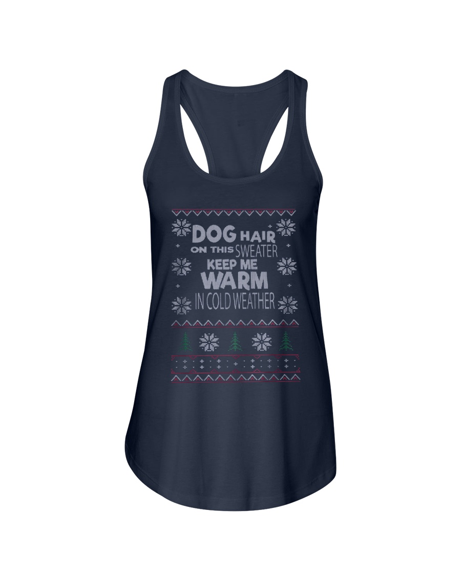 Dog Lovers Ugly Christmas Sweater Ladies Flowy Tank