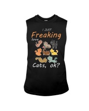 I Just Freaking Love Cats OK Cat Sleeveless Tee tile