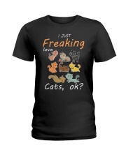 I Just Freaking Love Cats OK Cat Ladies T-Shirt tile