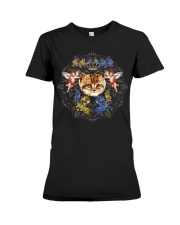 Cats With Angel Shirt Crown Vintage Style Premium Fit Ladies Tee tile