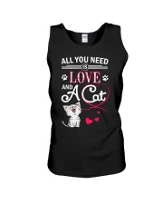 All You Need Is Love And A Cat Unisex Tank tile