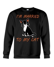 I Am Married To My Cat Cat Crewneck Sweatshirt tile