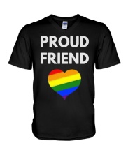 Proud Friend t-shirt - LGBT Pride V-Neck T-Shirt thumbnail