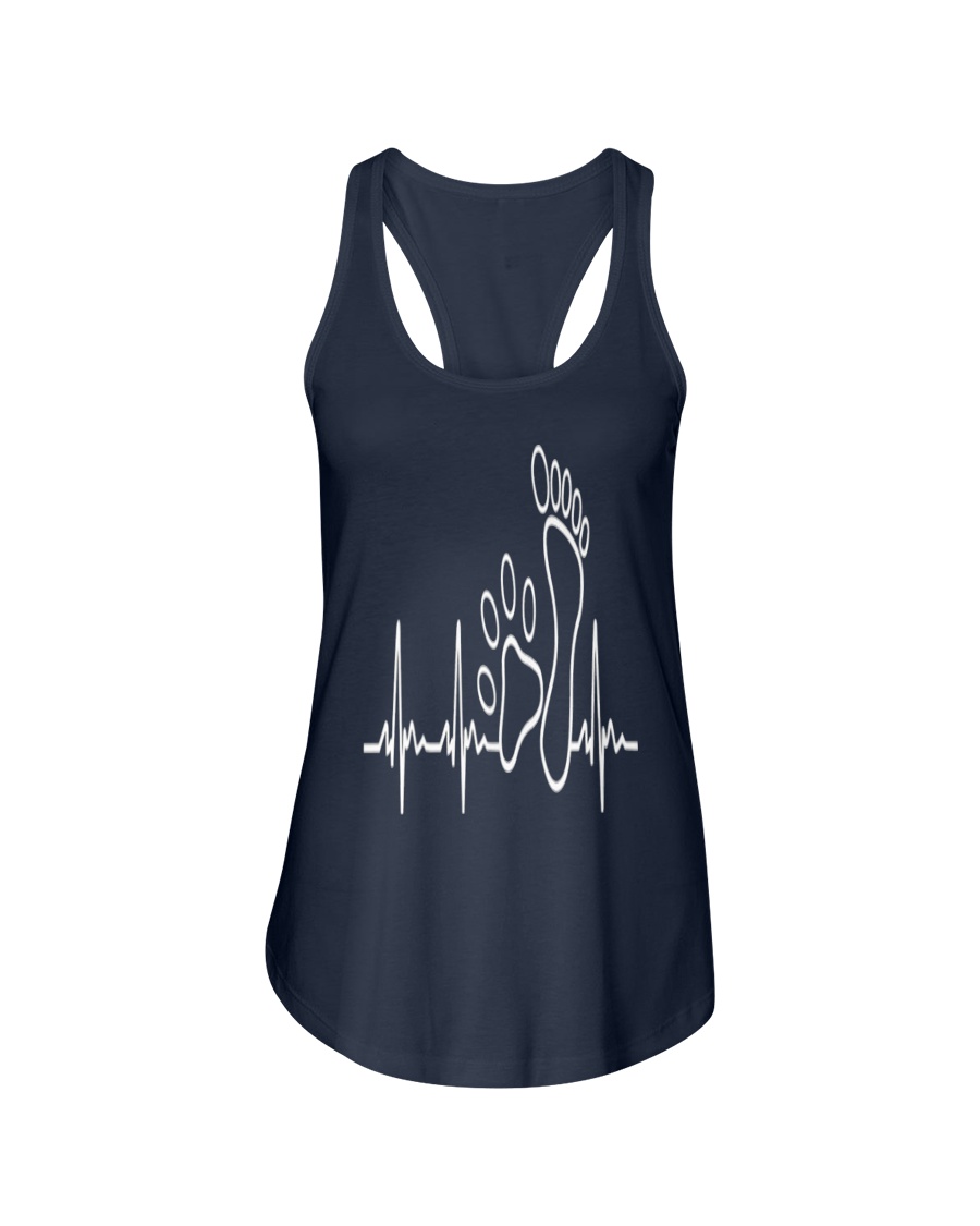 DOG WALKING - MY HEART BEAT Ladies Flowy Tank
