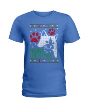 Meowy Ugly Christmas Sweaters - Ugly Sweater Ladies T-Shirt front