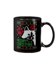 Meowy Ugly Christmas Sweaters - Ugly Sweater Mug tile