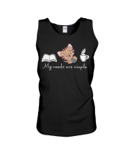 Cat T shirt My Needs Are Simple Unisex Tank tile