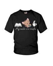 Cat T shirt My Needs Are Simple Youth T-Shirt tile