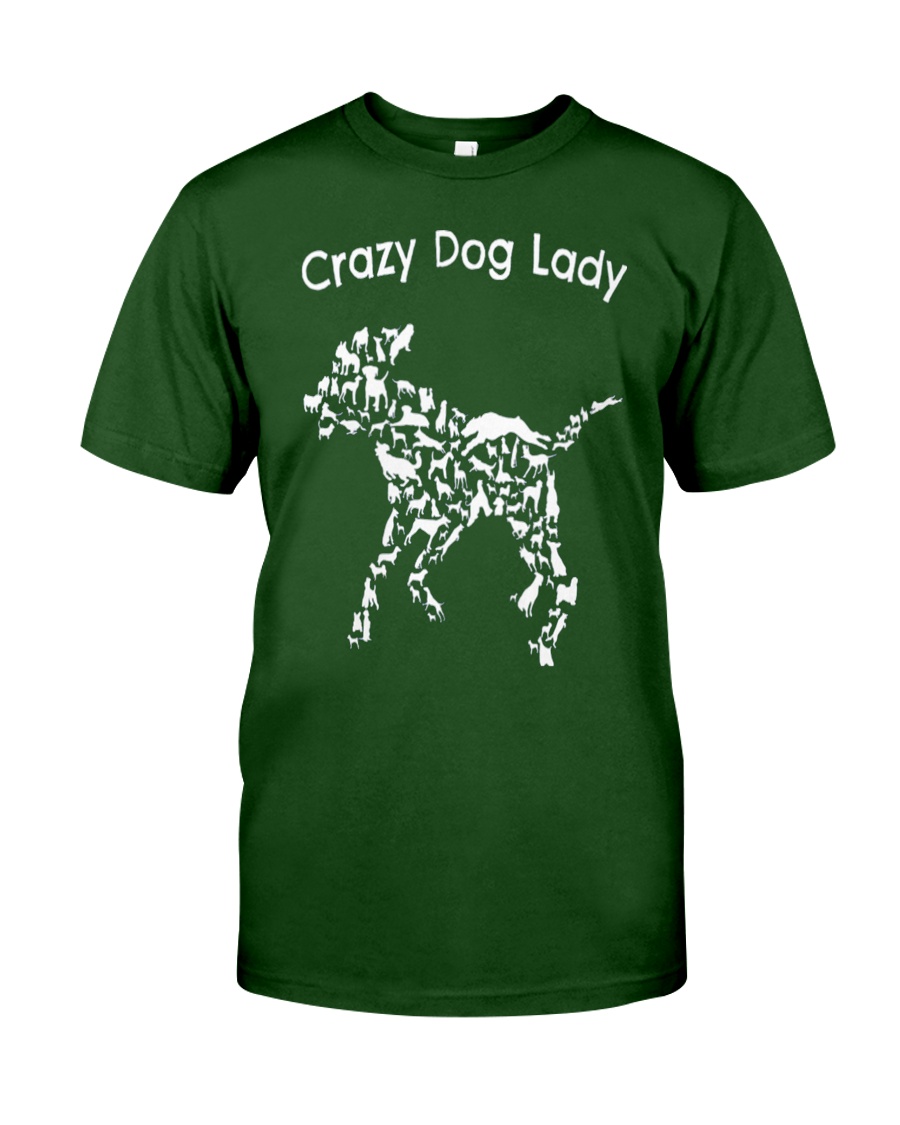 Crazy Dog Lady T-Shirt UK Classic T-Shirt