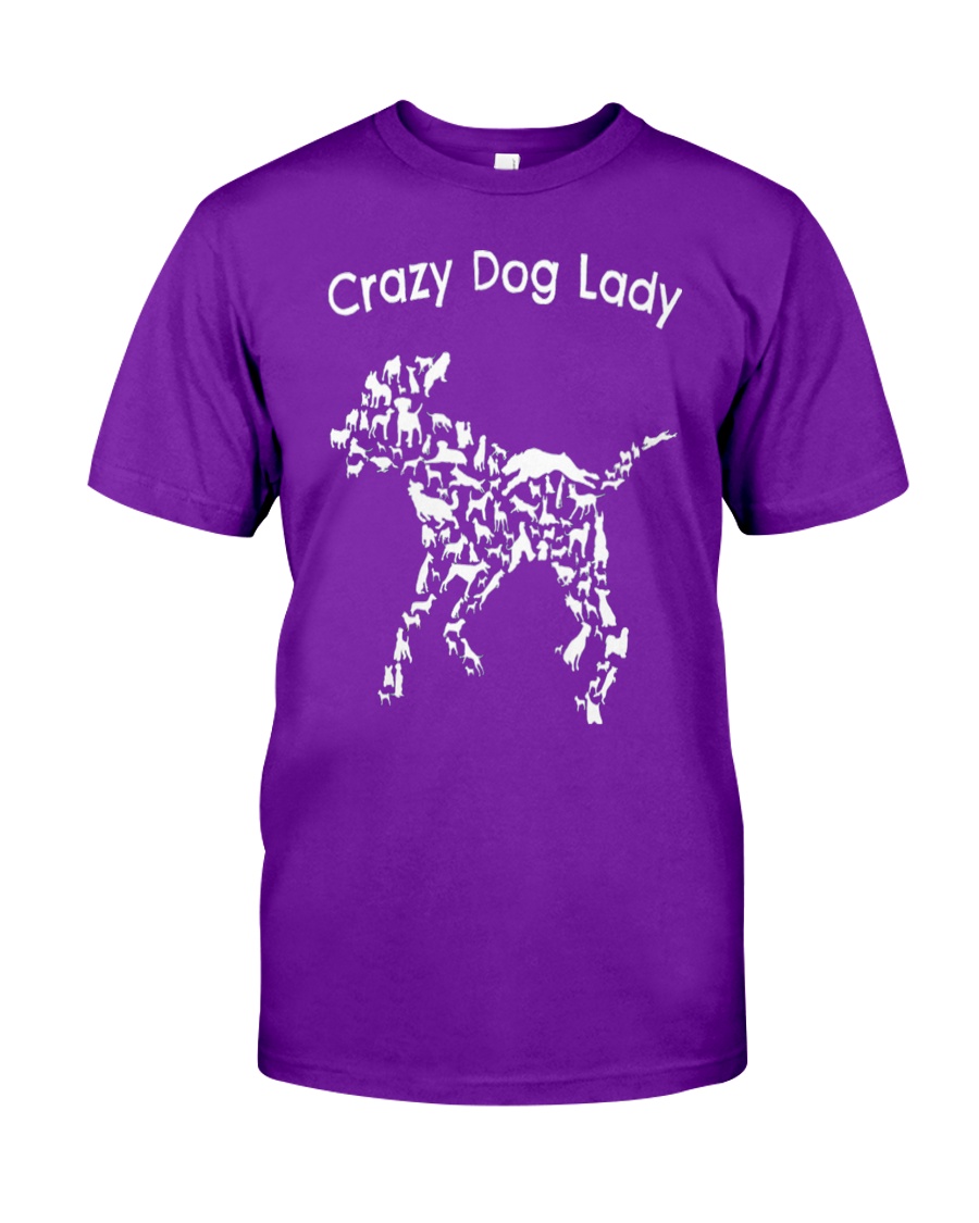 Crazy Dog Lady T-Shirt UK Classic T-Shirt