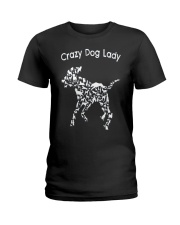 Crazy Dog Lady T-Shirt UK Ladies T-Shirt thumbnail