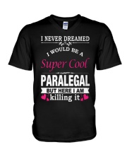 SUPER COOL PARALEGAL V-Neck T-Shirt thumbnail