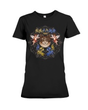 Cats With Angels Vintage Premium Fit Ladies Tee tile