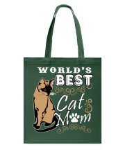 Animal Lovers Worlds Best Cat Mom Tote Bag tile