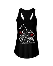 Cat Make Me Happy People Ladies Flowy Tank tile