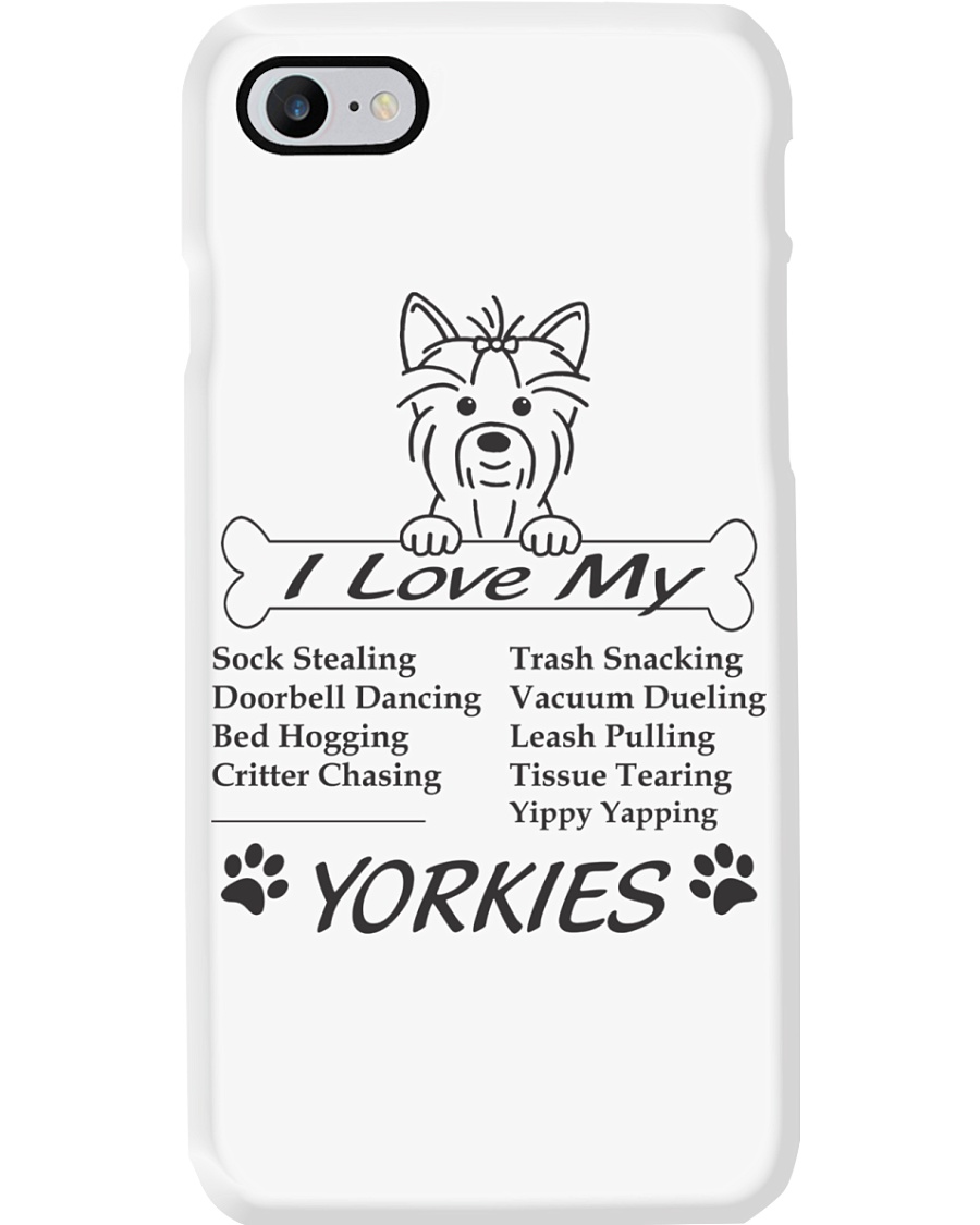 Yorkies - Sock Stealing Doorbell Dancing Bed Hog Phone Case