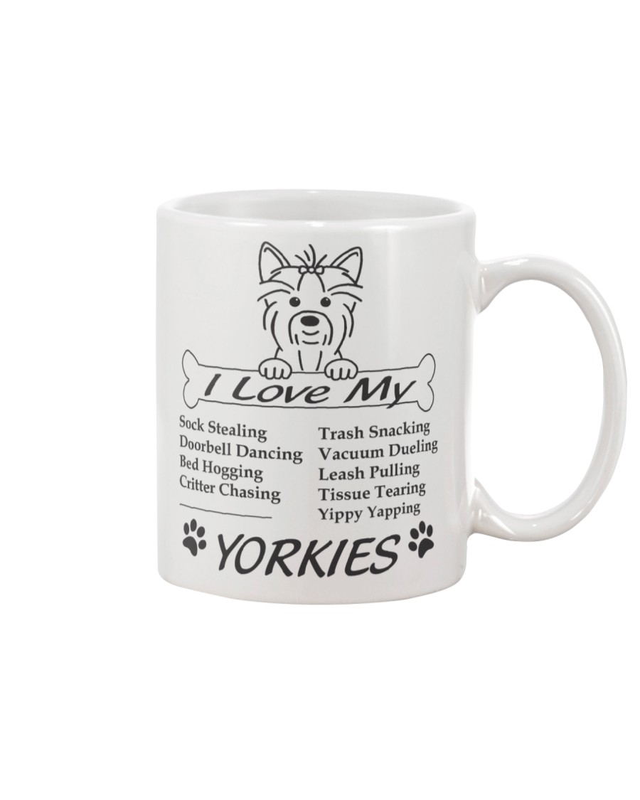 Yorkies - Sock Stealing Doorbell Dancing Bed Hog Mug