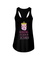 October Queens Cat Are Born In T Shirt Hoodie Ladies Flowy Tank tile