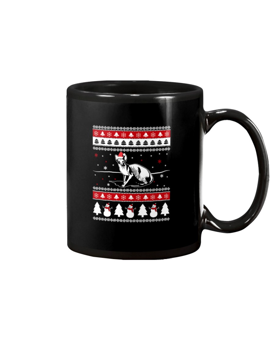Sphynx Cat Ugly Christmas Sweaters Mug