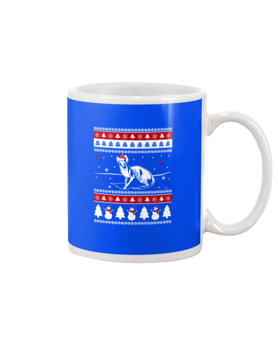 Sphynx Cat Ugly Christmas Sweaters Mug