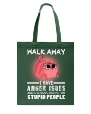 Walk Away I Have Anger Issues Cat Tote Bag tile