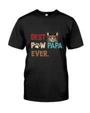 Cat Paw T Shirt Best Paw PaPa Ever Classic T-Shirt front