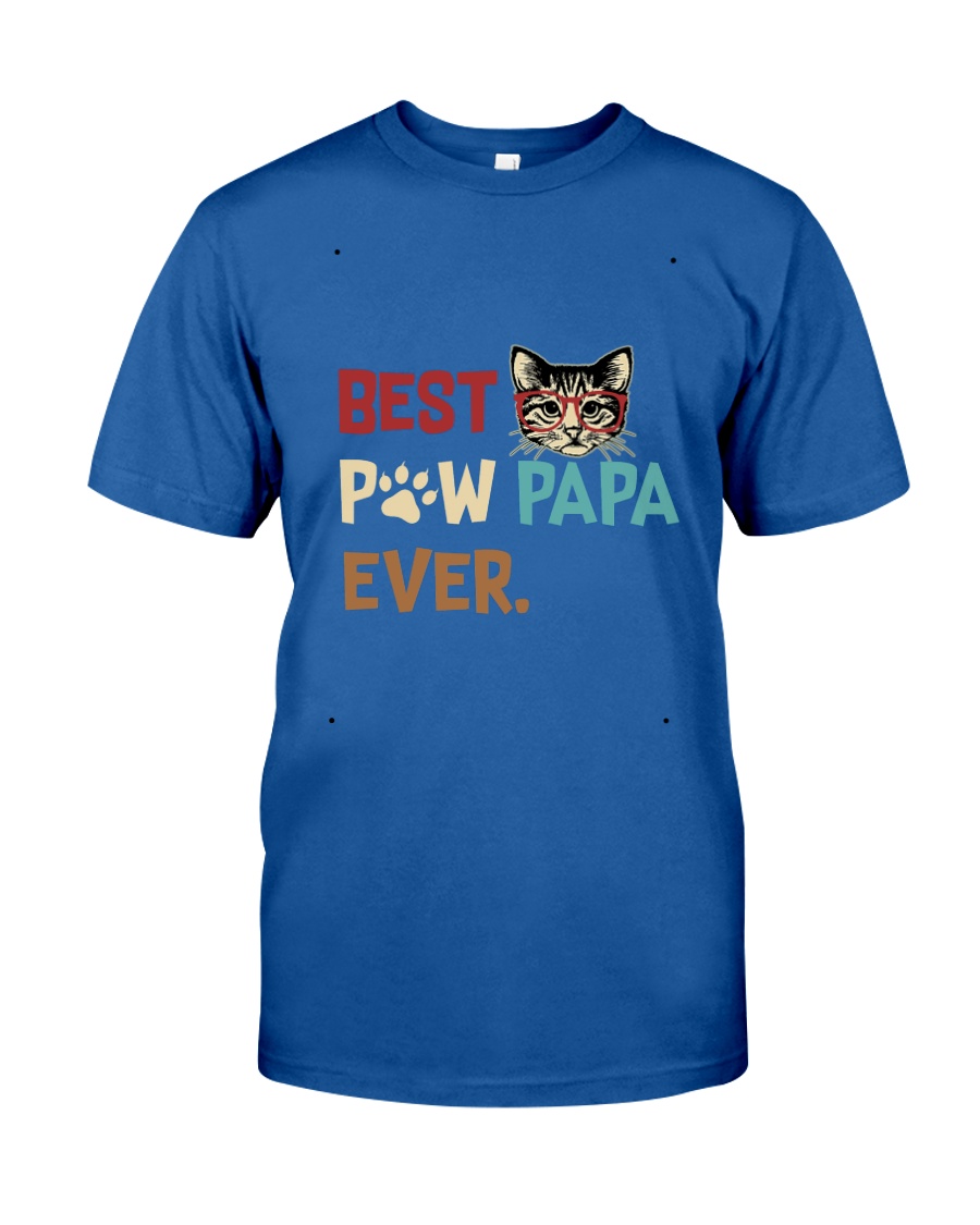Cat Paw T Shirt Best Paw PaPa Ever Classic T-Shirt