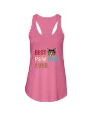 Cat Paw T Shirt Best Paw PaPa Ever Ladies Flowy Tank front